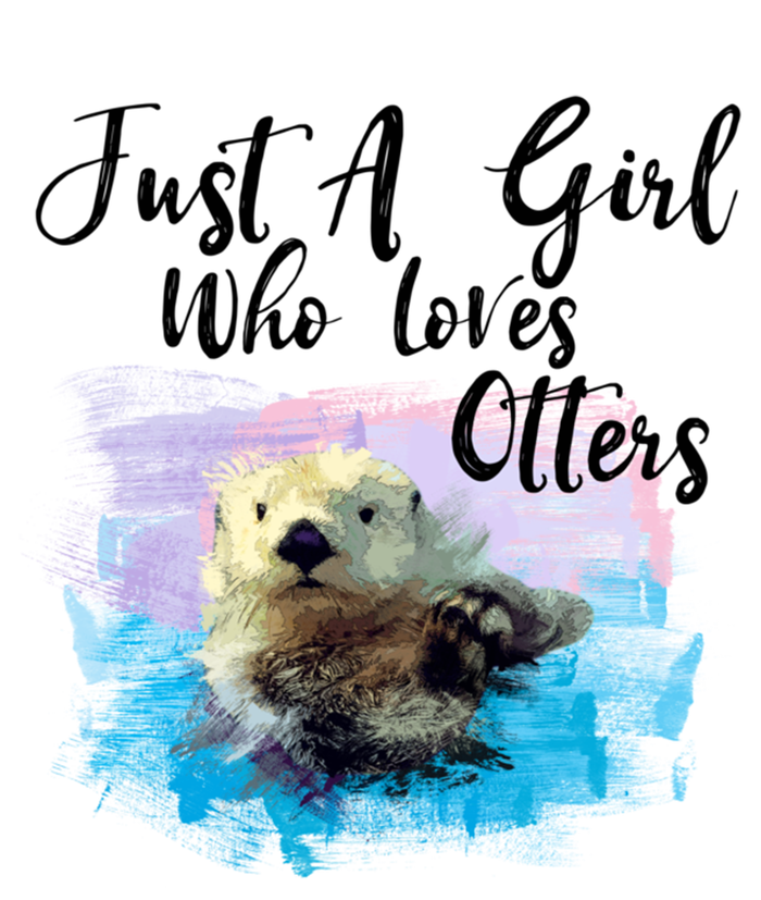 Watercolor Sea Otter Great Gift Who Loves Otters Gift Bumper Sticker