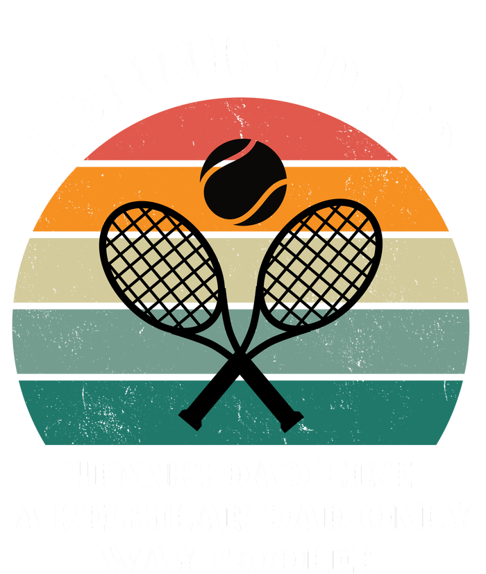 Tennis Dad Like A Regular Dad Only Way Cooler Kids Tie-Dye T-Shirt