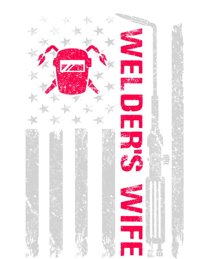 Welder's Wife Life American Usa Flag Welding For Mom Gift T-Shirt