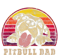 Pitbull Dad Vintage Smiling Pitbull on Sunset T-Shirt