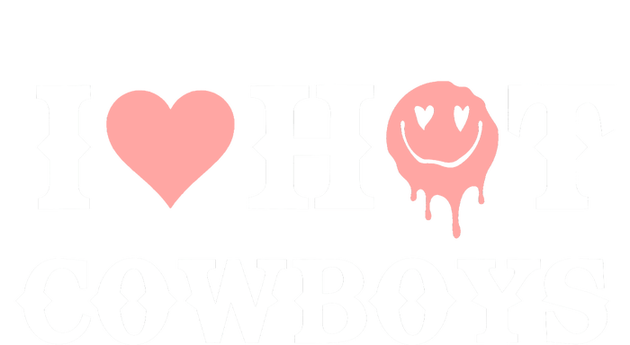 I Love Hot Cowboys Smile Happy Face T-Shirt