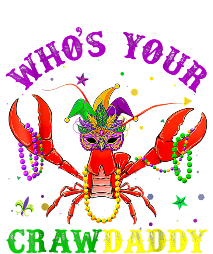 Whos Your Crawdaddy Crawfish Jester Beads Mardi Gras Funny Gift Insulated Varsity Jacket