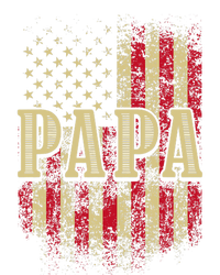 Papa American Flag Patriotic Grandfather Funny Pops Grandpa Performance Fleece Hoodie