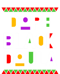 Dope Black Doula African American Job Proud Profession Great Gift Stripe Pom Pom Beanie