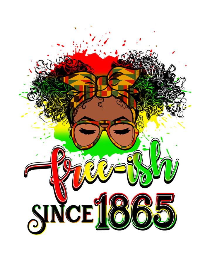 Freemeaningful Giftish Since 1865 Afro Messy Bun Afro Juneteenth Funny Gift Mousepad