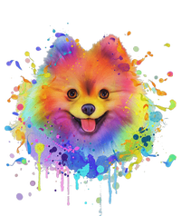 Colorful Splash Art Pomeranian Portrait Pom Puppy Owner T-Shirt