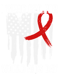 World Aids Day Hope Hiv Red Ribbon Aids Awareness Matching Cool Gift V-Neck T-Shirt