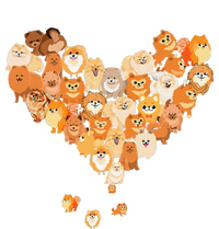 Pomeranian Heart Gift Dog Lover T-Shirt