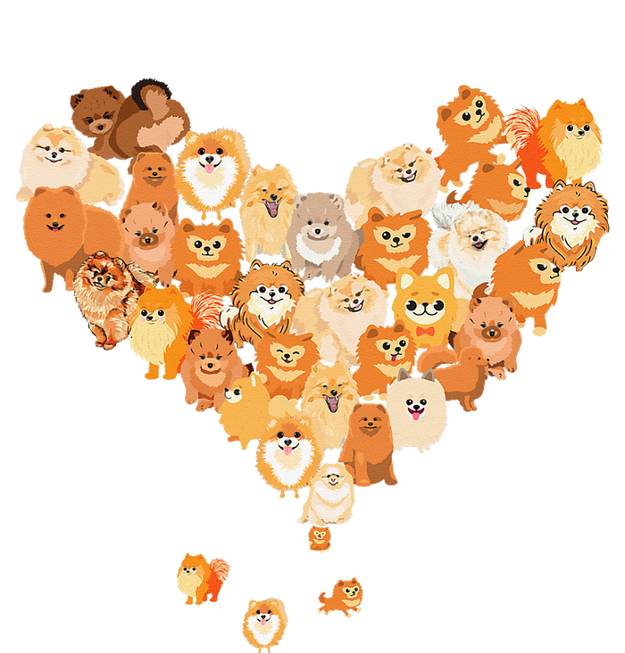 Pomeranian Heart Gift Dog Lover T-Shirt