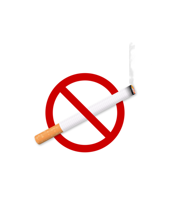 World Nogifttobacco Day If You Don't Smoke I Won't Puke Gift Women's Flannel Pajama Set