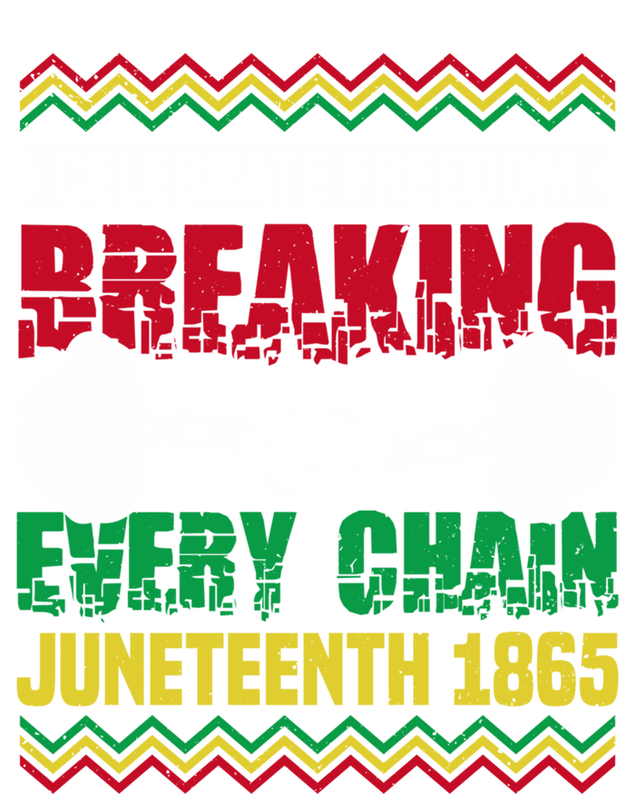 Celebrate Freedom Breaking Every Chain African Juneteenth Cute Gift Women's Long Sleeve Flannel Pajama Set 