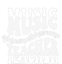 Music Teacher Teacher Life Love Music with Teacher Gifts V-Neck T-Shirt