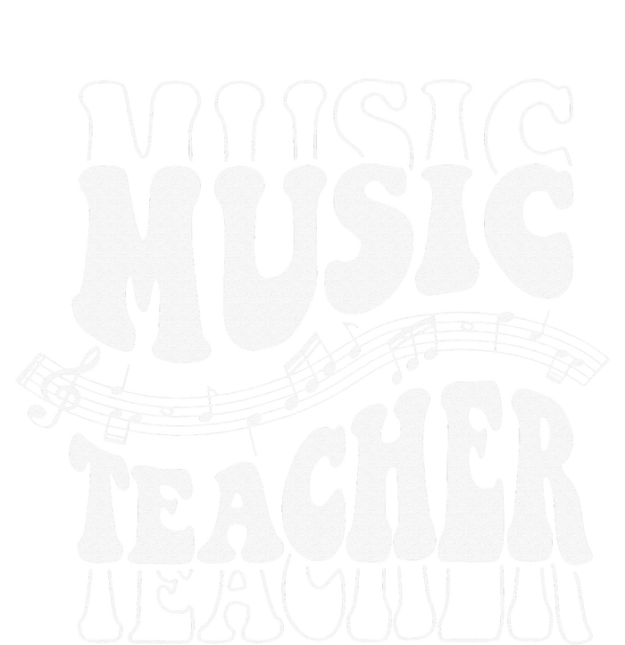 Music Teacher Teacher Life Love Music with Teacher Gifts V-Neck T-Shirt