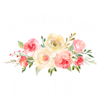 World's Best Nana Pink Watercolor Flower Bouquet Gift Sweatshirt Cinch Pack Bag