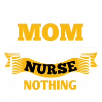 I'm A Mom And A Nurse Nothing Scares Me Nurses And Mothers Gift Ceramic Bell Ornament