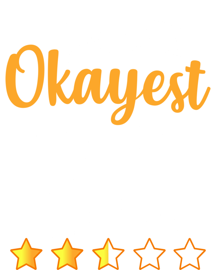 World's Okayest Sitter Gift Stripe Pom Pom Beanie