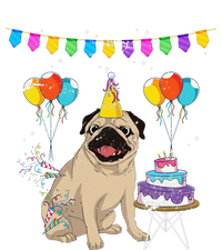 Cute Pug Birthday Celebration Cake Pet Animal Dog Owner Pug Womens California Wash Sweatshirt