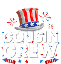 Wo Cousin Crew 4th Of July Patriotic American Family Matching Women's Crop Top Tee