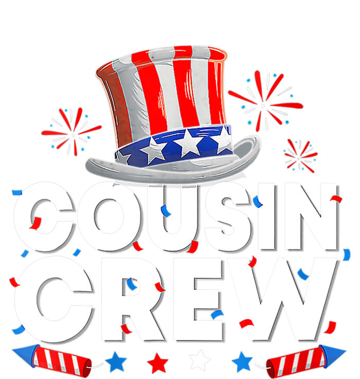 Wo Cousin Crew 4th Of July Patriotic American Family Matching Women's Crop Top Tee