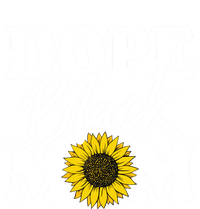 Wo Dope Black Mom Afro American Messy Bun Mathers Day Gift T-Shirt