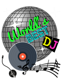 World's Best Dj Ever Rave Disco Dance Party Funny Music Gift Meaningful Gift Zip Tote Bag