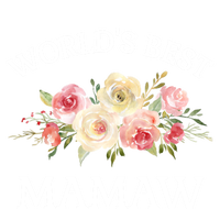 World's Best Mamaw Pink Watercolor Flower Bouquet Meaningful Gift T-Shirt