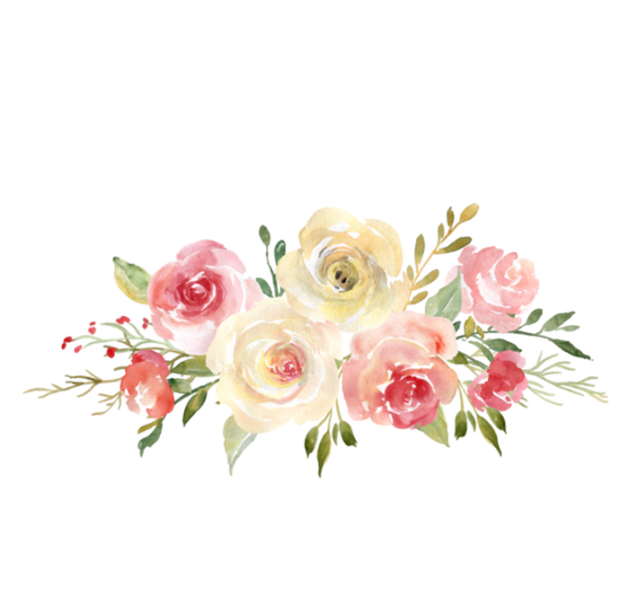 World's Best Mamaw Pink Watercolor Flower Bouquet Meaningful Gift T-Shirt