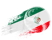 Mexican Baseball Player Mexico Flag Baseball Lover T-Shirt