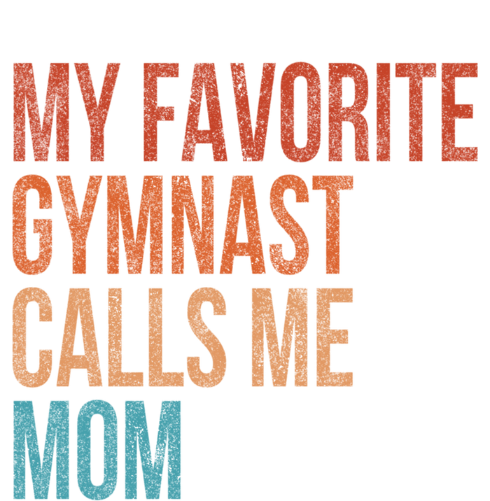 My Favorite Gymnast Calls Me Mom Funny Vintage Gymnastics Gift Sustainable Beanie