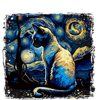 Starry Night Siamese Cat Funny Cat Graphic Cat Lover Coaster