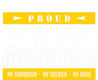 Proud Army Grandma Gift My Grandson My Hero Full-Length Apron With Pockets