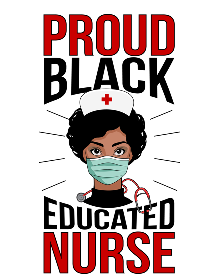 Proud Black Nurse African American Nurse Melanin Nursing Gift T-Shirt