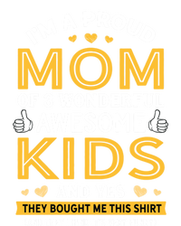 Proud Mom Of 3 Wonderful Awesome Mom Gift Cool Gift Kids Long Sleeve Shirt