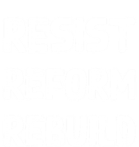 Resist Reform Rebuild Protest No Justice No Peace Defund Gift Women's Flannel Pajama Set