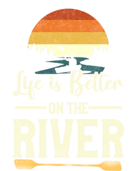 Retro Kayaking Life Is Better On The River Gift Tie Dye Hoodie