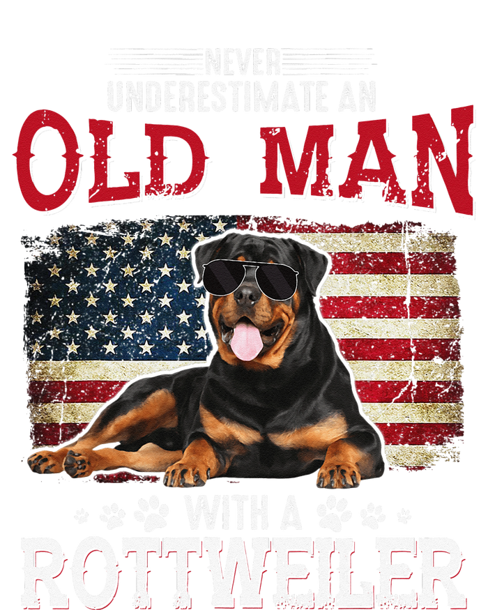 Never Underestimate An Old Man With A Rottweiler Costume T-Shirt