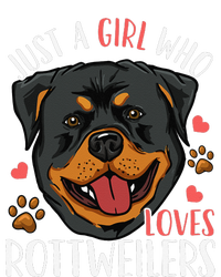 Rottweiler Just A Who Loves Rottweilers Gift Womens Cotton Relaxed Long Sleeve T-Shirt