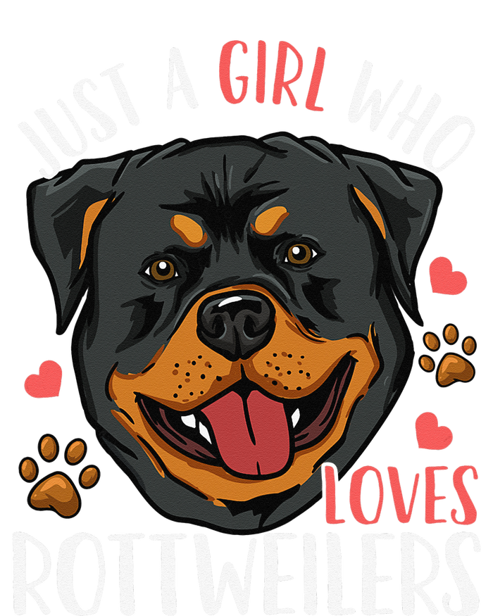 Rottweiler Just A Who Loves Rottweilers Gift Womens Cotton Relaxed Long Sleeve T-Shirt