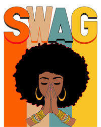 Swag Vintage Melanin Afro Queen Black History Month Gift T-Shirt