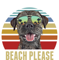 Beach Please Border Terrier Dog Funny Summer Gift Sweatshirt Cinch Pack Bag