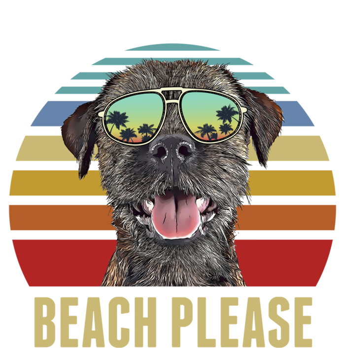 Beach Please Border Terrier Dog Funny Summer Gift Sweatshirt Cinch Pack Bag