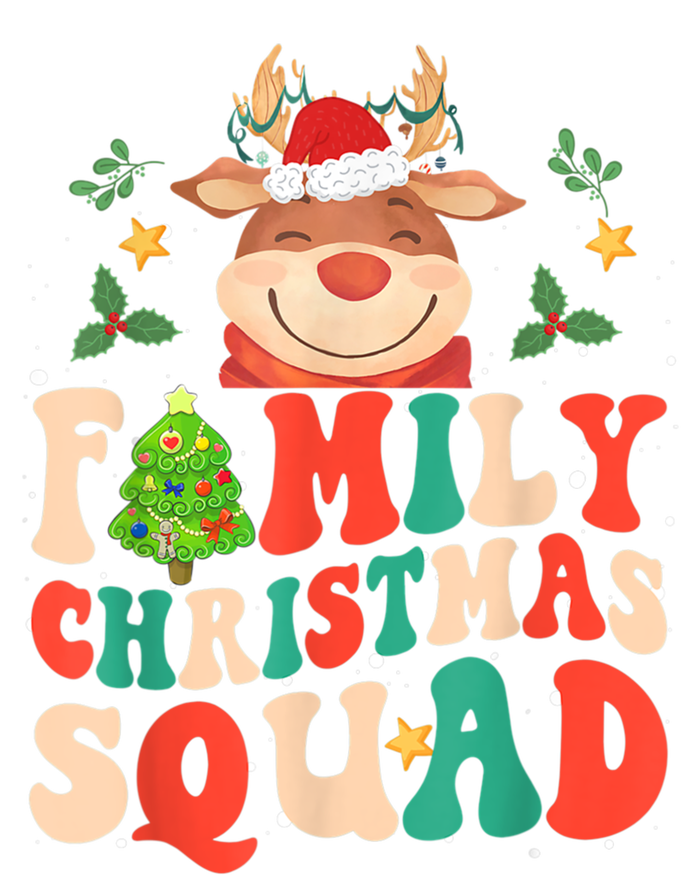 Cute Santa Hat Reindeer Family Christmas Squad Xmas Pajama Gift T-Shirt