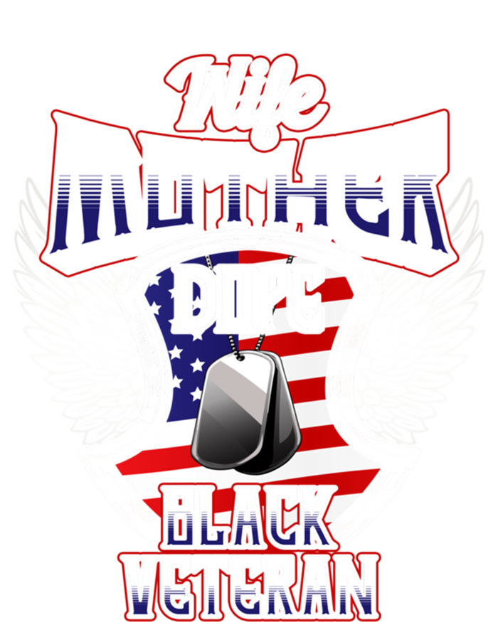 Wife Mother Dope Black Military Veteran Mom African American Meaningful Gift Ladies Essential Tank