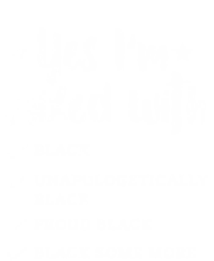 Yes Im Mixed With Black Proud African American Afrocentric Gift Valucap Bio-Washed Visor