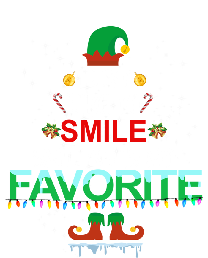 I Just Like To Smile Smiling Is My Favorite Elf Christmas Gift T-Shirt