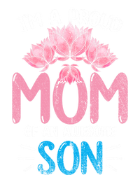 Im A Proud Mom Of An Awesome Son Mothers Day Floral Mom Gift Toddler Sweatshirt