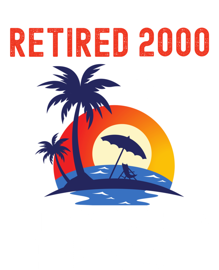 RETIRED 2000 NOT MY PROBLEM ANYMORE RETRO FUNNY RETIREMENT 7 Panel Mesh Trucker Snapback Hat