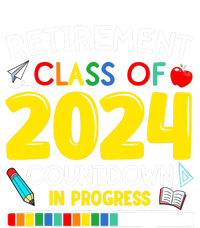 Funny Retirement Class Of 2024 Countdown In Progress Teacher Kids Long Sleeve Shirt