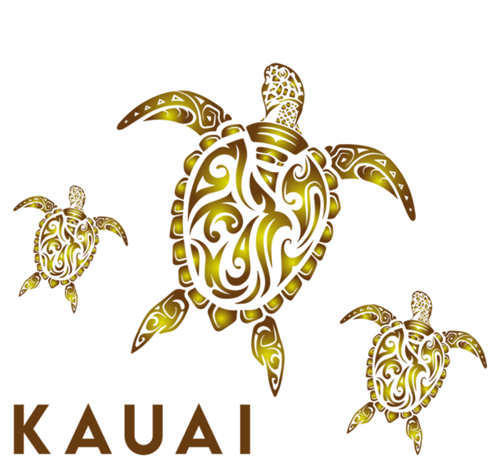 Kauai Hawaiian Island Tribal Turtle Family Hawaii Vacation Gift T-Shirt