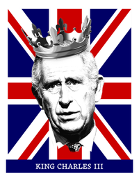 King Charles Iii Funny Gift Union Jack Royal Family Great Gift 16 in Basic Backpack